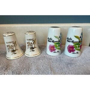 Alaska Wildflowers  Salt/Pepper Shakers Collectible Alaska/ Hawaii Shakers